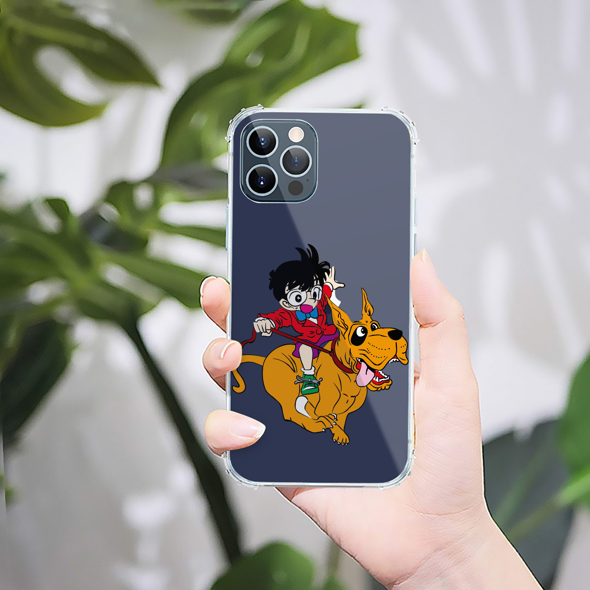 （画像用） 名探偵コナン 江戸川 コナン Detective Conan Conan Edogawa 【iPhone 12シリーズ対応】透明スマホケース（クリアソフトケース）